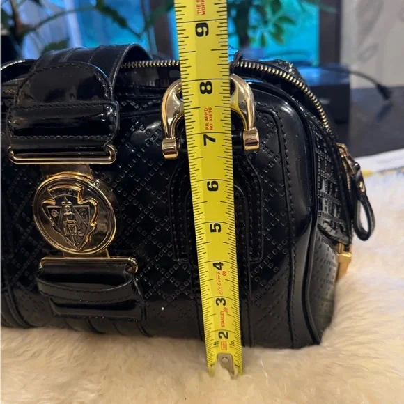 Gucci Babouska studded Black Patent Leather Shoulder Bag - Picture 6 of 16